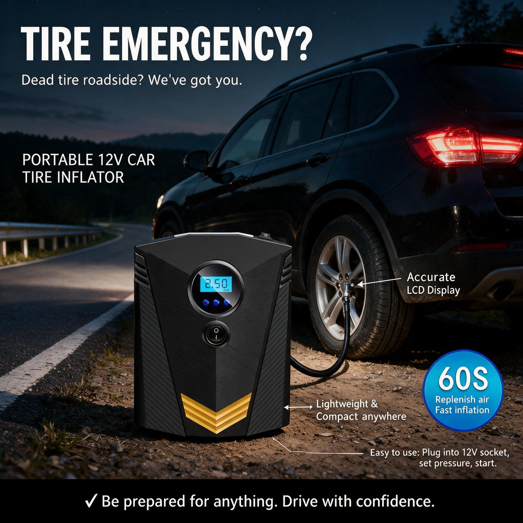 Portable Car tire pump.