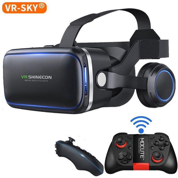 VR headset with controller