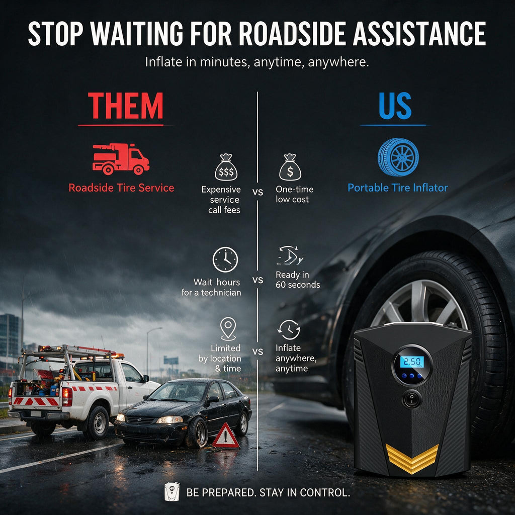 Portable Car tire pump.