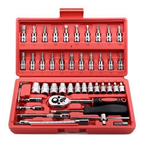 Clutch socket wrench set